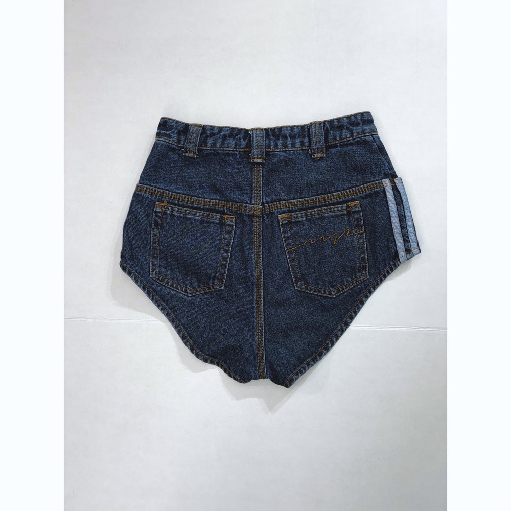 Adidas x Ivy Park Denim Hi Cut Knickers Dark Wash Blue XS Beyonce Collaboration - Picture 3 of 10